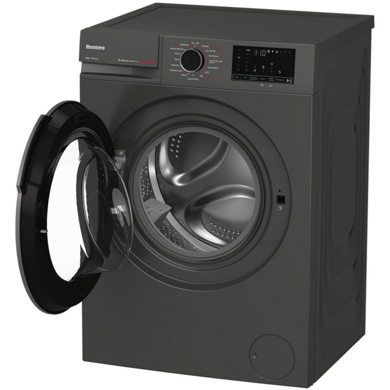 Blomberg LWA18461G 8kg 1400 Spin Washing Machine Graphite