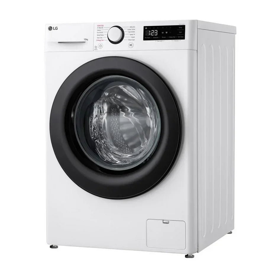 LG F4Y510WBLN1 Washing Machine Front Load 10 kg 1400 Spin White - Clearance