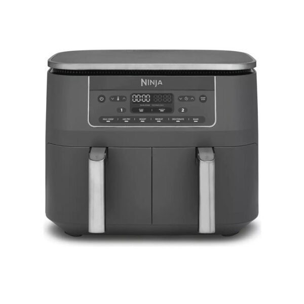 Ninja 6 in 1 Dual Zone Air Fryer 7.6L DZ300UK - Gun Metal Grey